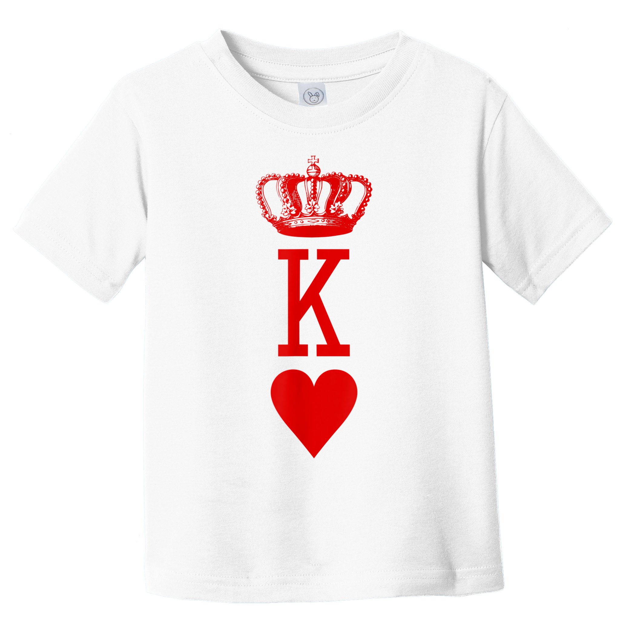 King Of Hearts Vintage Crown Engraving Card Toddler T-Shirt