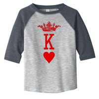 King Of Hearts Vintage Crown Engraving Card Toddler Fine Jersey T-Shirt