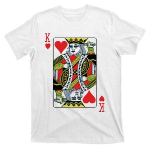 King Of Hearts Playing Card Poker T-Shirt