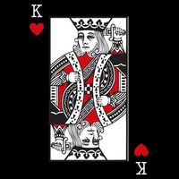 King Of Hearts Valentines Day Cool Playing Card Poker Casino Zip Tote Bag