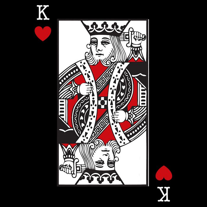 King Of Hearts Valentines Day Cool Playing Card Poker Casino Zip Tote Bag