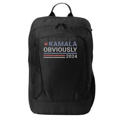 Kamala Obviously Harris 2024 City Backpack