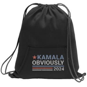 Kamala Obviously Harris 2024 Sweatshirt Cinch Pack Bag