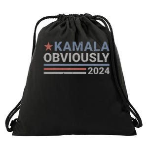 Kamala Obviously Harris 2024 Drawstring Bag