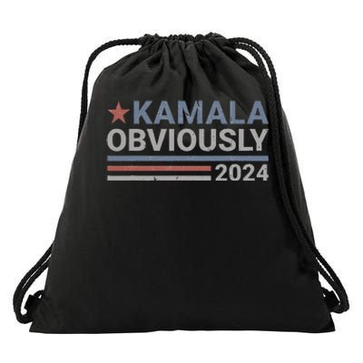 Kamala Obviously Harris 2024 Drawstring Bag