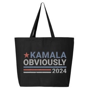 Kamala Obviously Harris 2024 25L Jumbo Tote