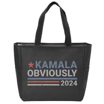 Kamala Obviously Harris 2024 Zip Tote Bag