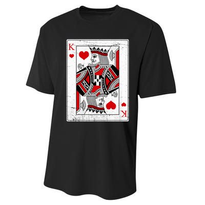 King Of Hearts Valentines Day Cool Vday Couple Matching Performance Sprint T-Shirt