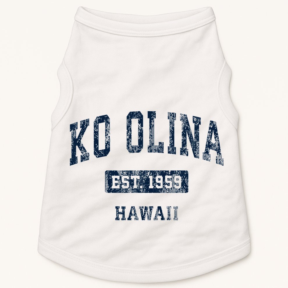 Ko Olina Hawaii Hi Vintage Sports Established Doggie Tank