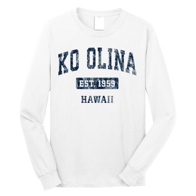 Ko Olina Hawaii Hi Vintage Sports Established Long Sleeve Shirt