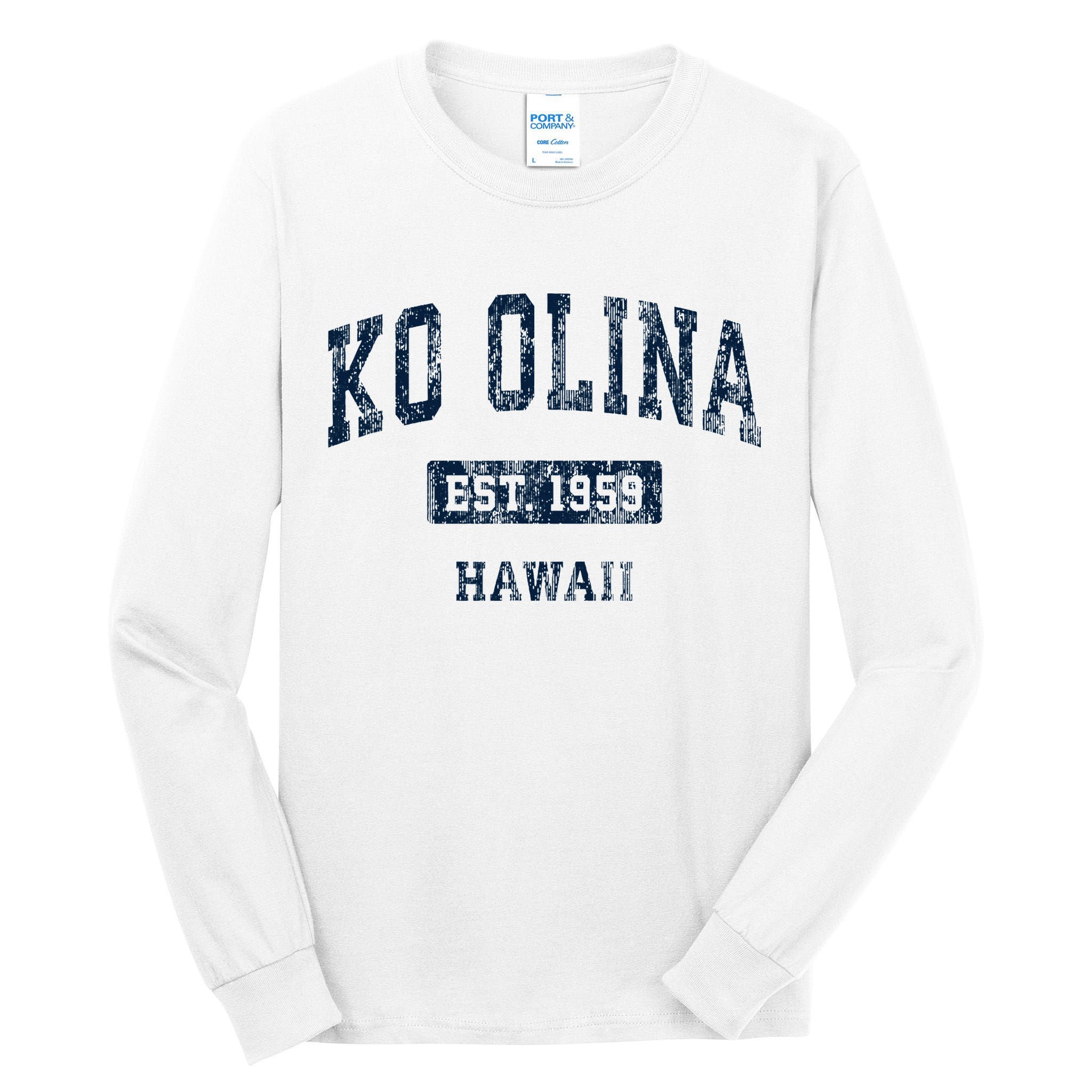 Ko Olina Hawaii Hi Vintage Sports Established Tall Long Sleeve T-Shirt