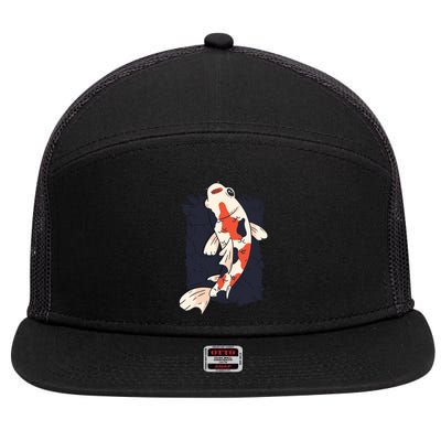 Koi Fish 7 Panel Mesh Trucker Snapback Hat