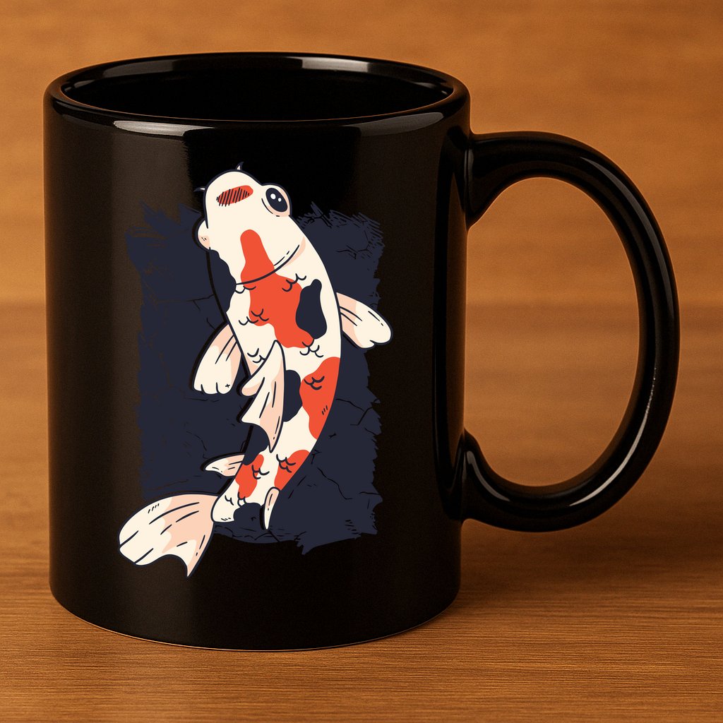 Koi Fish 11oz C Handle Ceramic Mug