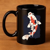 Koi Fish 11oz C Handle Ceramic Mug