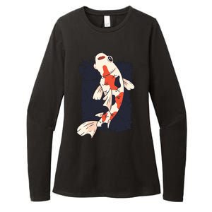 Koi Fish Womens CVC Long Sleeve Shirt