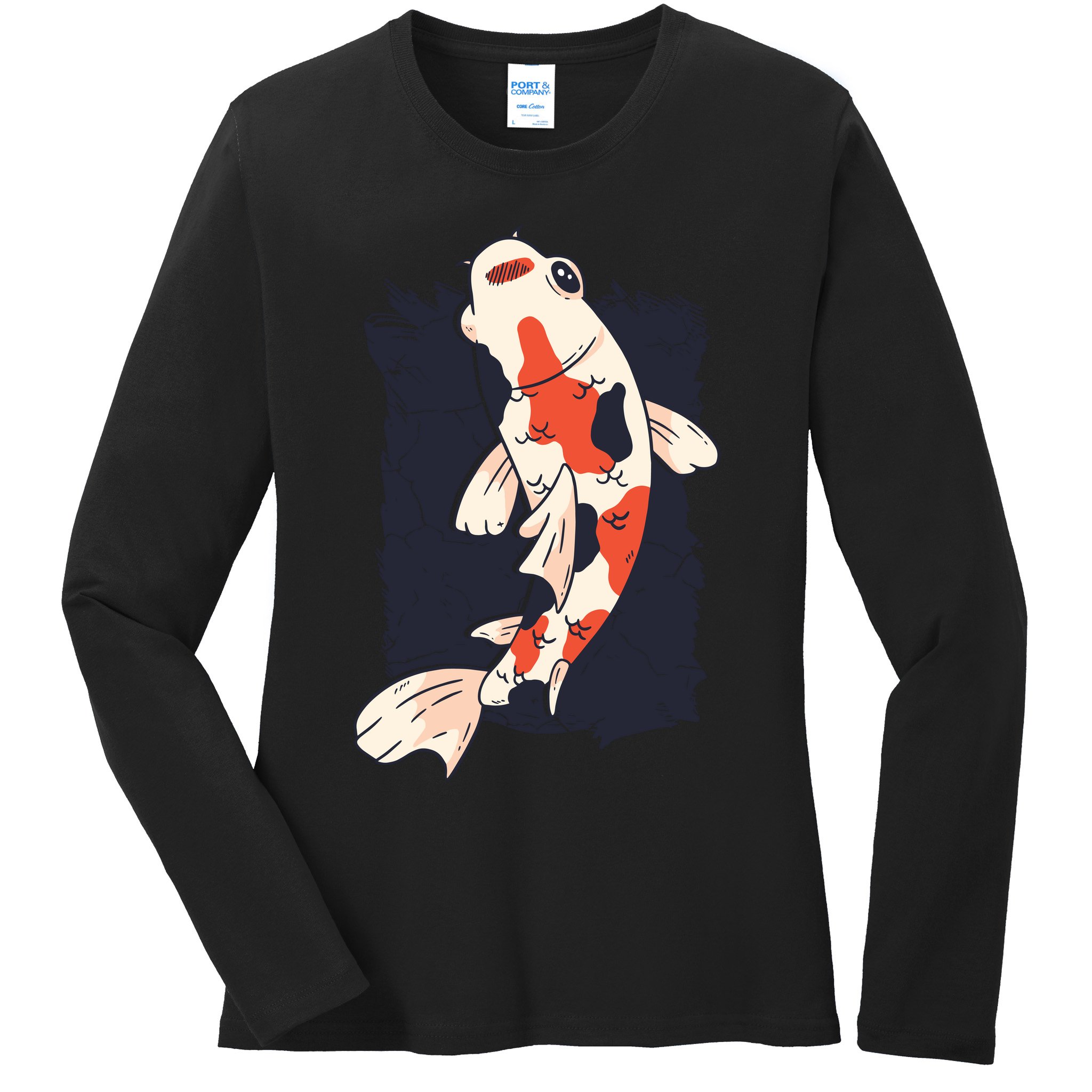 Koi Fish Ladies Long Sleeve Shirt