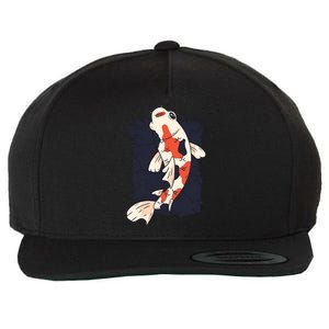 Koi Fish Wool Snapback Cap