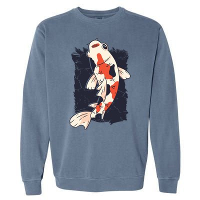 Koi Fish Garment-Dyed Sweatshirt