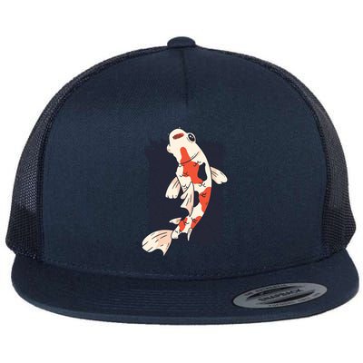 Koi Fish Flat Bill Trucker Hat