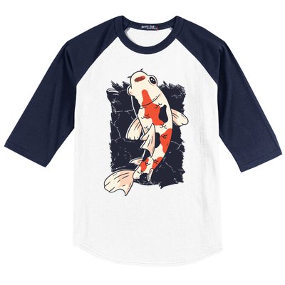 Koi Fish Baseball Sleeve Shirt