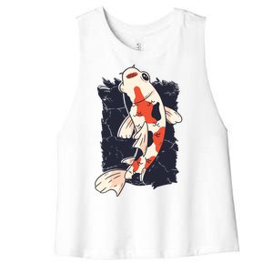 Koi Fish Women's Racerback Cropped Tank