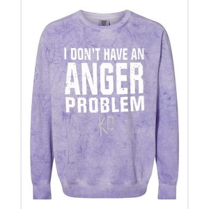 Kevin Owens I Don’t Have An Anger Problem Colorblast Crewneck Sweatshirt