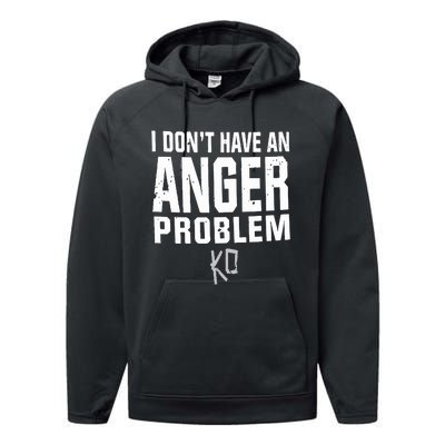 Kevin Owens I Don’t Have An Anger Problem Performance Fleece Hoodie