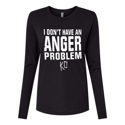 Kevin Owens I Don’t Have An Anger Problem Womens Cotton Relaxed Long Sleeve T-Shirt