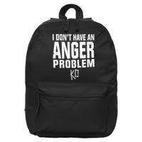 Kevin Owens I Don’t Have An Anger Problem 16 in Basic Backpack