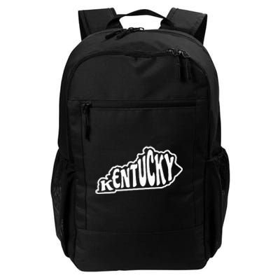 Kentucky Outline In White Daily Commute Backpack