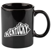 Kentucky Outline In White 11oz C Handle Ceramic Mug