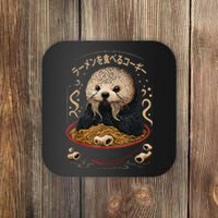 Kawaii Otter Japanese Ra noodles soup Otter Lover Coaster