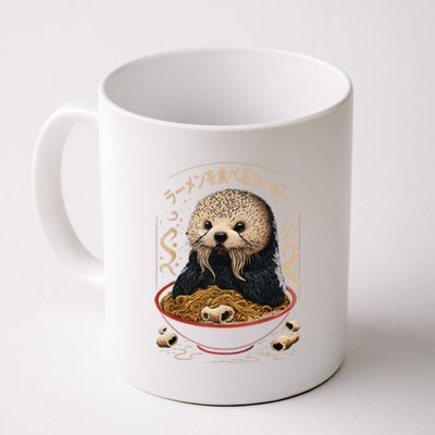 Kawaii Otter Japanese Ra noodles soup Otter Lover Coffee Mug