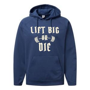 King Of Juco Merch Lift Big Or Die Performance Fleece Hoodie