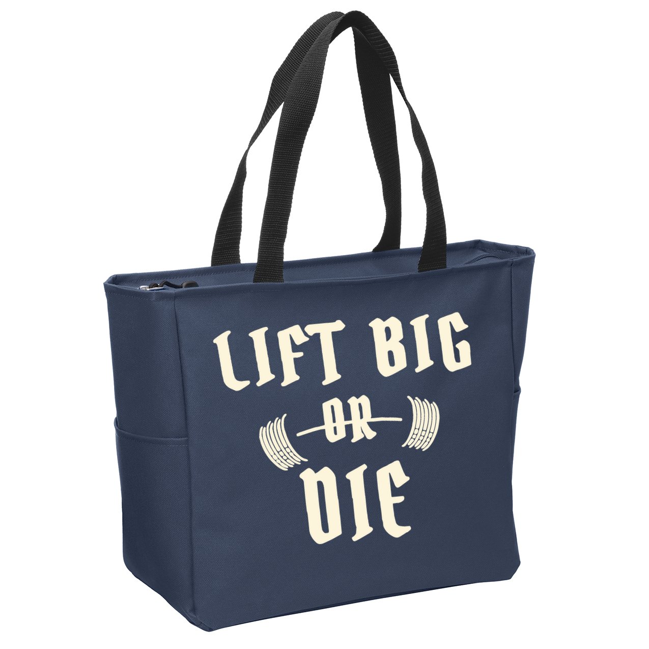 King Of Juco Merch Lift Big Or Die Zip Tote Bag