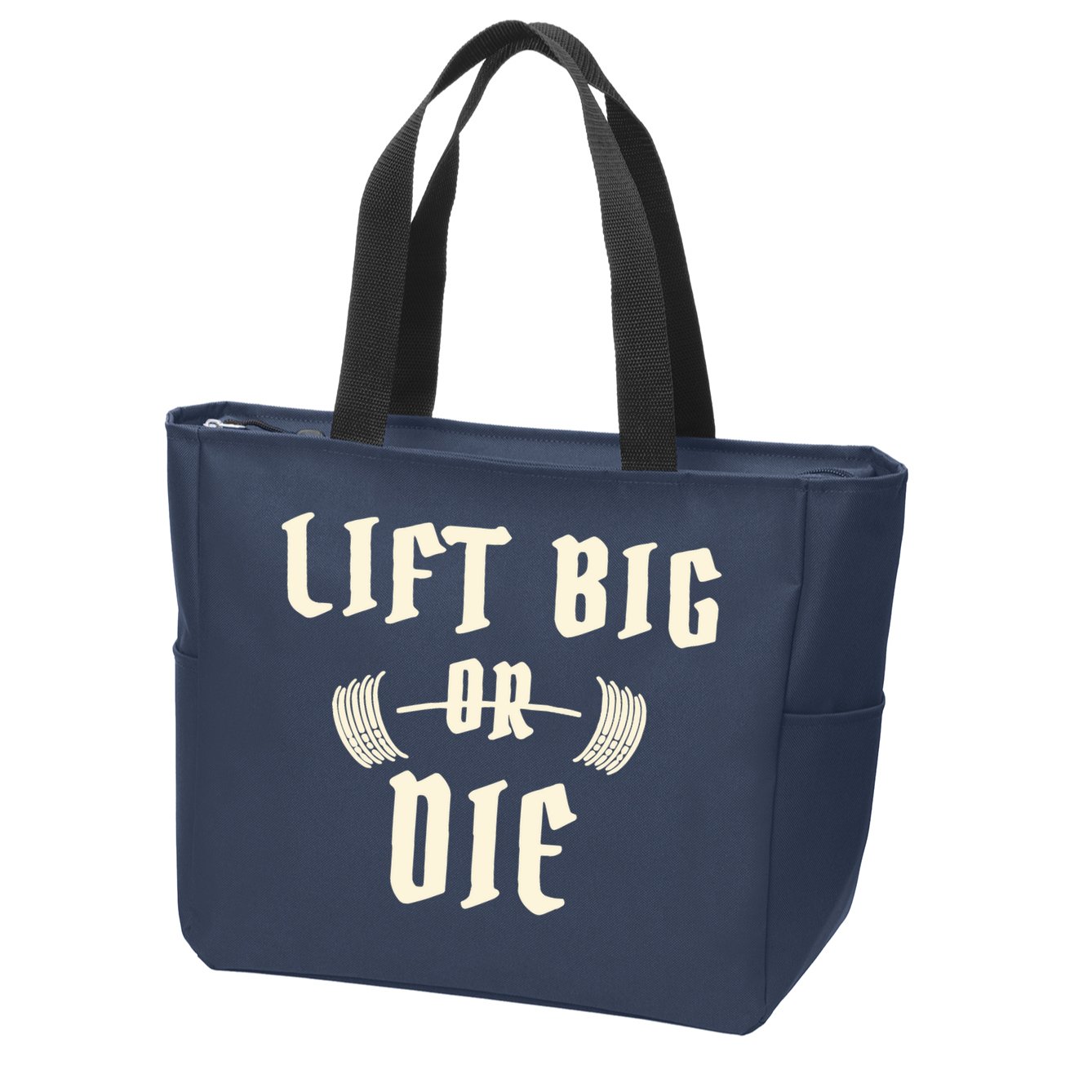 King Of Juco Merch Lift Big Or Die Zip Tote Bag