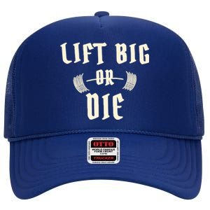 King Of Juco Merch Lift Big Or Die High Crown Mesh Back Trucker Hat