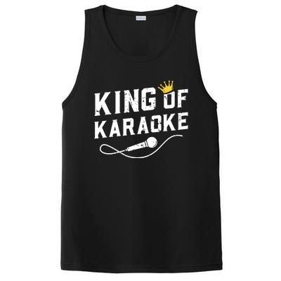 King Of Karaoke Funny Singing Singer Gift PosiCharge Competitor Tank