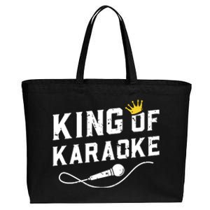 King Of Karaoke Funny Singing Singer Gift Cotton Canvas Jumbo Tote