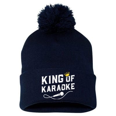 King Of Karaoke Funny Singing Singer Gift Pom Pom 12in Knit Beanie