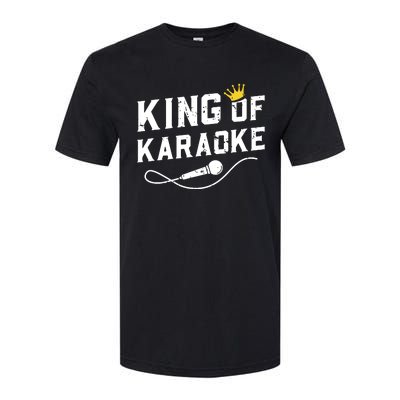 King Of Karaoke Funny Singing Singer Gift Softstyle CVC T-Shirt