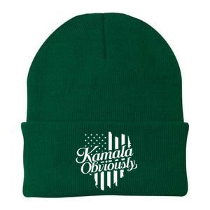 Kamala Obviously Kamala Harris Vote 2024 Knit Cap Winter Beanie