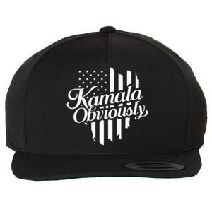 Kamala Obviously Kamala Harris Vote 2024 Wool Snapback Cap