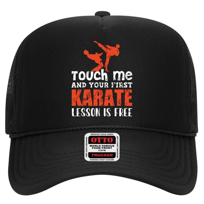 Karate Outfit Karate Karate For Karate Rankbelt High Crown Mesh Back Trucker Hat