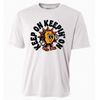 Keep On Keepin On Retro Positivity Vintage Cooling Performance Crew T-Shirt