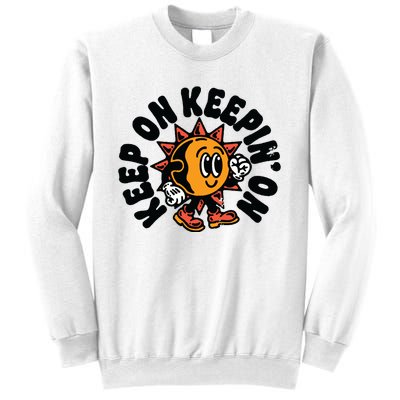 Keep On Keepin On Retro Positivity Vintage Sweatshirt