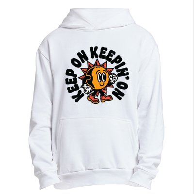 Keep On Keepin On Retro Positivity Vintage Urban Pullover Hoodie