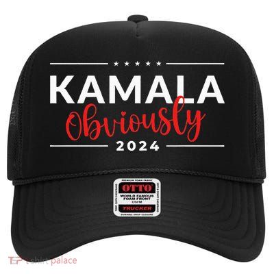 Kamala Obviously Kamala Harris Obviously Kamala 2024 High Crown Mesh Back Trucker Hat