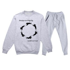 Kinship Over Kingship Womb Over War Premium Crewneck Sweatsuit Set