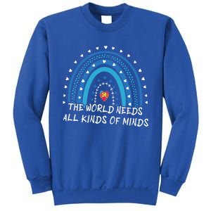 Kinds Of Minds Puzzle April Blue Rainbow Autism Awareness Meaningful Gift Sweatshirt